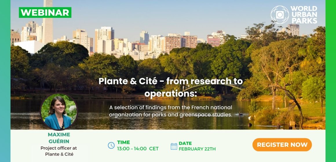 Plante & Cité – from research to operations