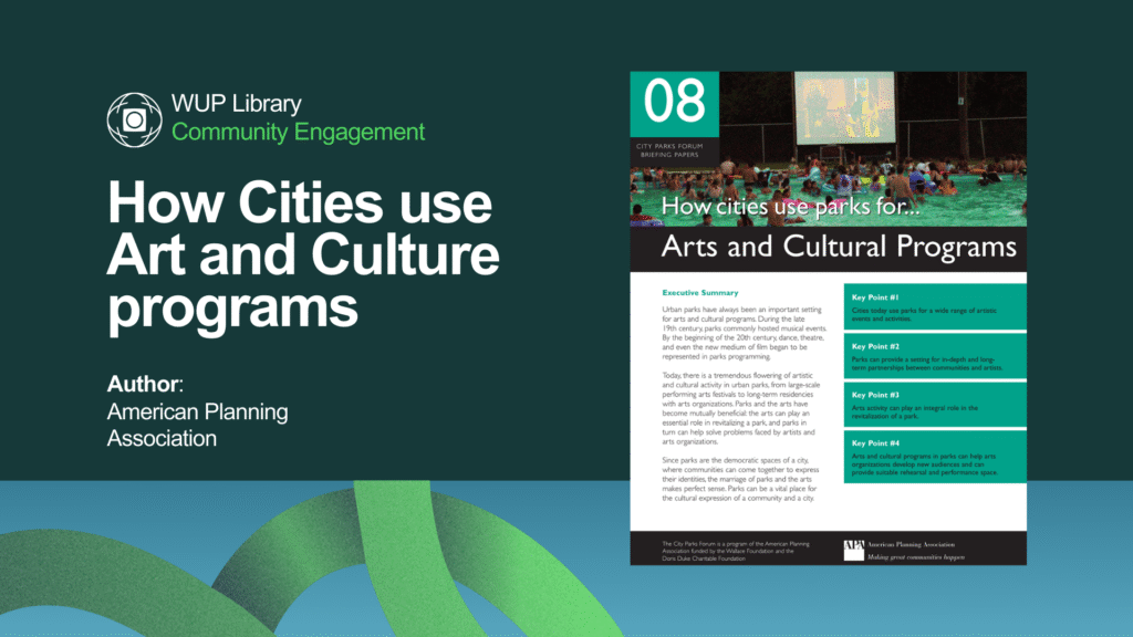 How Cities use Art and Culture programs How Cities use Art and Culture programs
