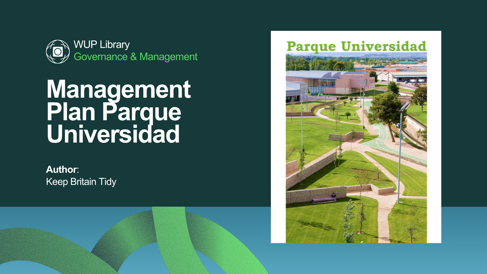 Governance & Management - Management Plan Parque Universidad