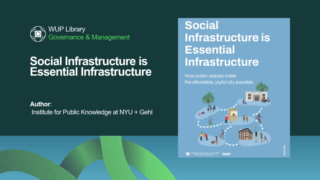 Governance & Management - Social Infrastructure is Essential Infrastructure