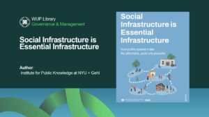 Governance & Management - Social Infrastructure is Essential Infrastructure